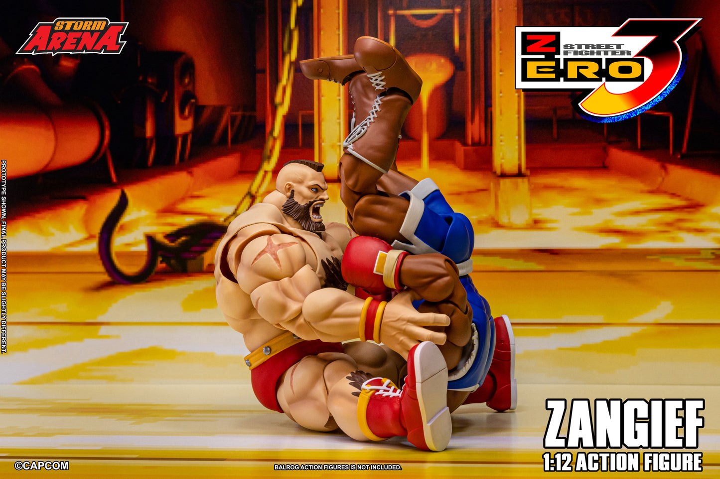 STREET FIGHTER ZERO 3 - ZANGIEF 1/12 Action Figure | ストームアリーナ ストリートファイターZERO3 ザンギエフ