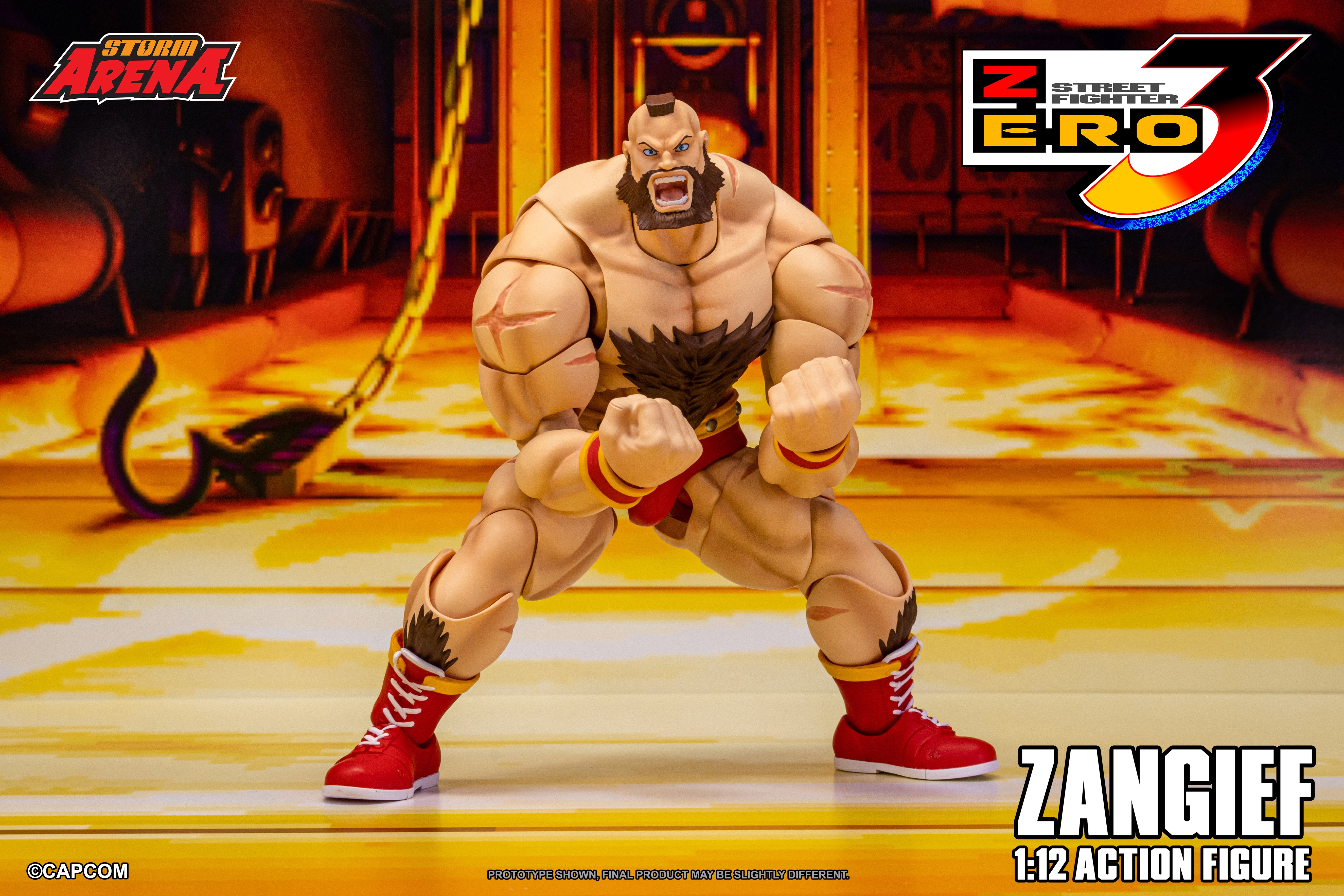STREET FIGHTER ZERO 3 - ZANGIEF 1/12 Action Figure | ストーム