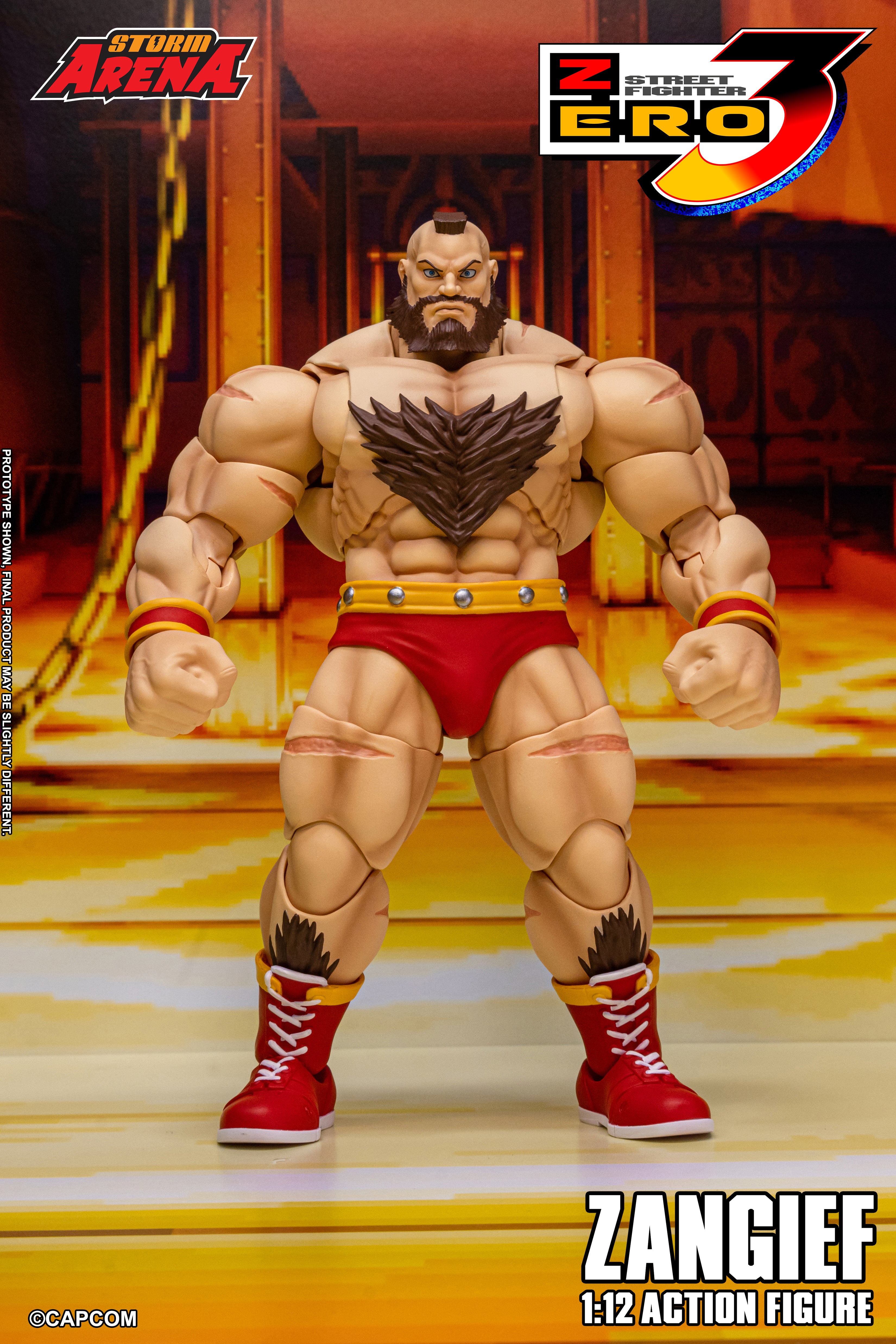 STREET FIGHTER ZERO 3 - ZANGIEF 1/12 Action Figure | ストーム
