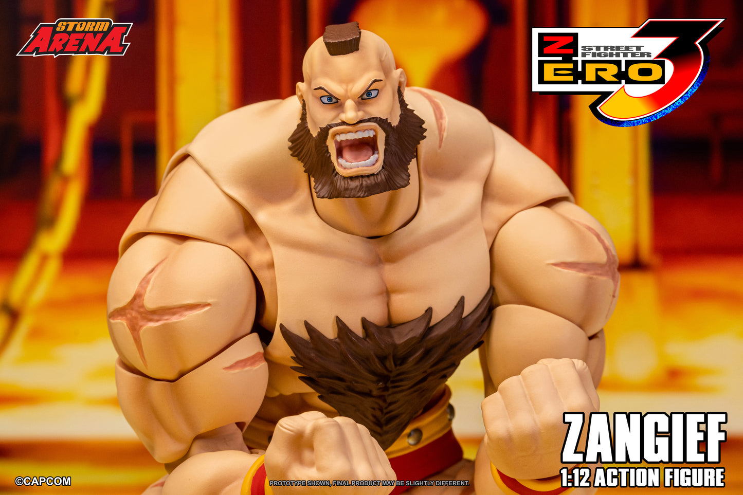 STREET FIGHTER ZERO 3 - ZANGIEF 1/12 Action Figure | ストームアリーナ ストリートファイターZERO3 ザンギエフ