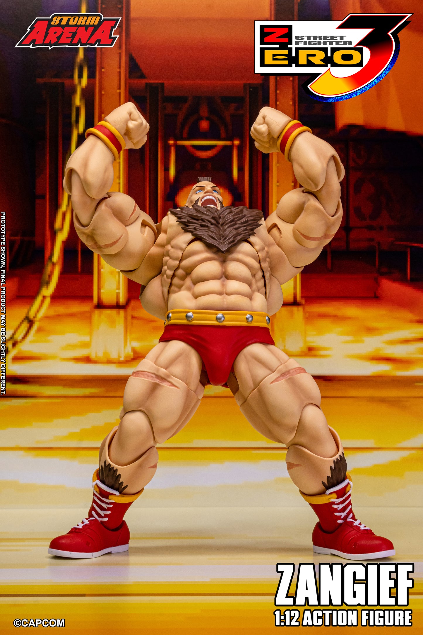 STREET FIGHTER ZERO 3 - ZANGIEF 1/12 Action Figure | ストームアリーナ ストリートファイターZERO3 ザンギエフ