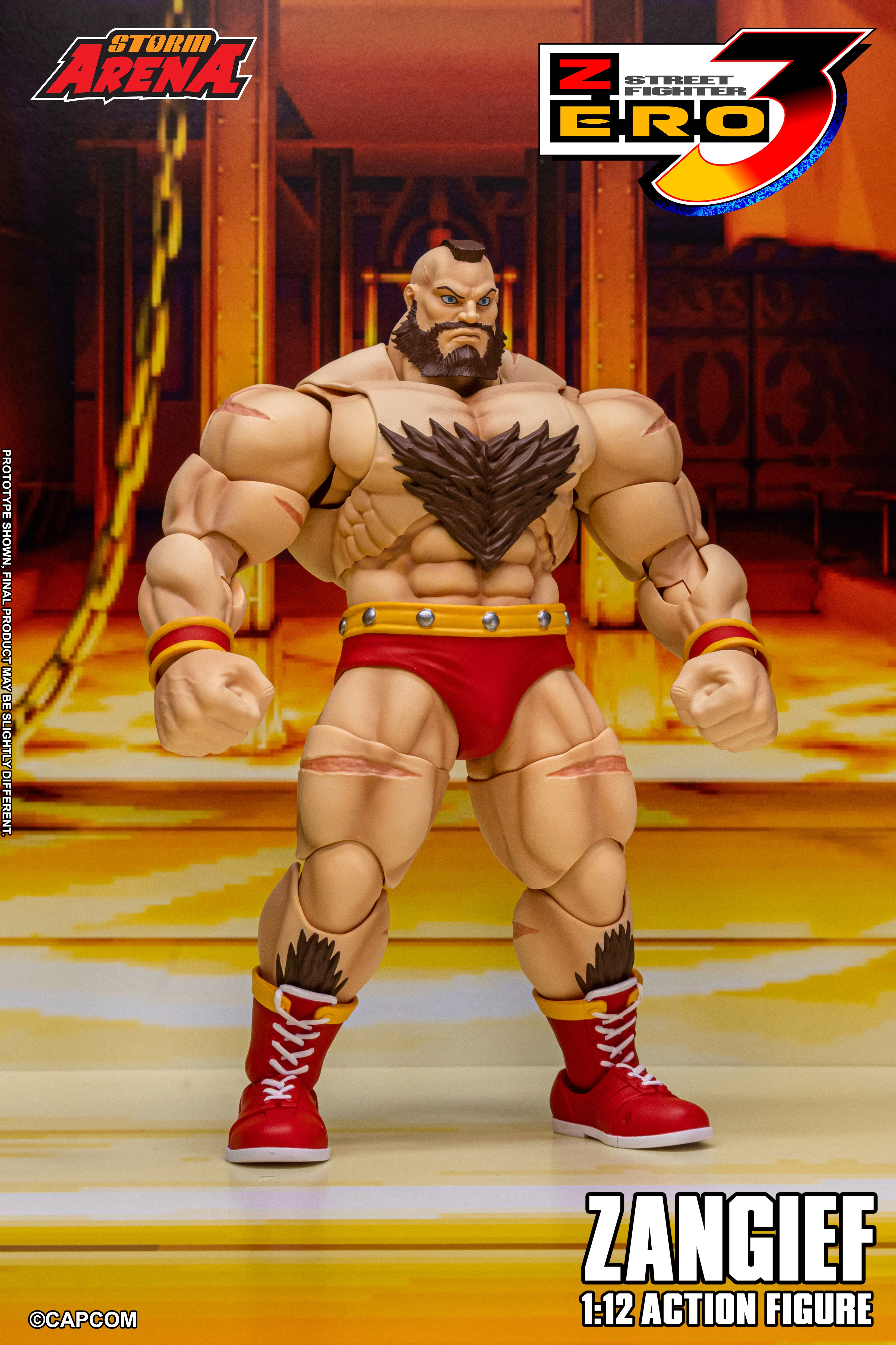 STREET FIGHTER ZERO 3 - ZANGIEF 1/12 Action Figure | ストーム