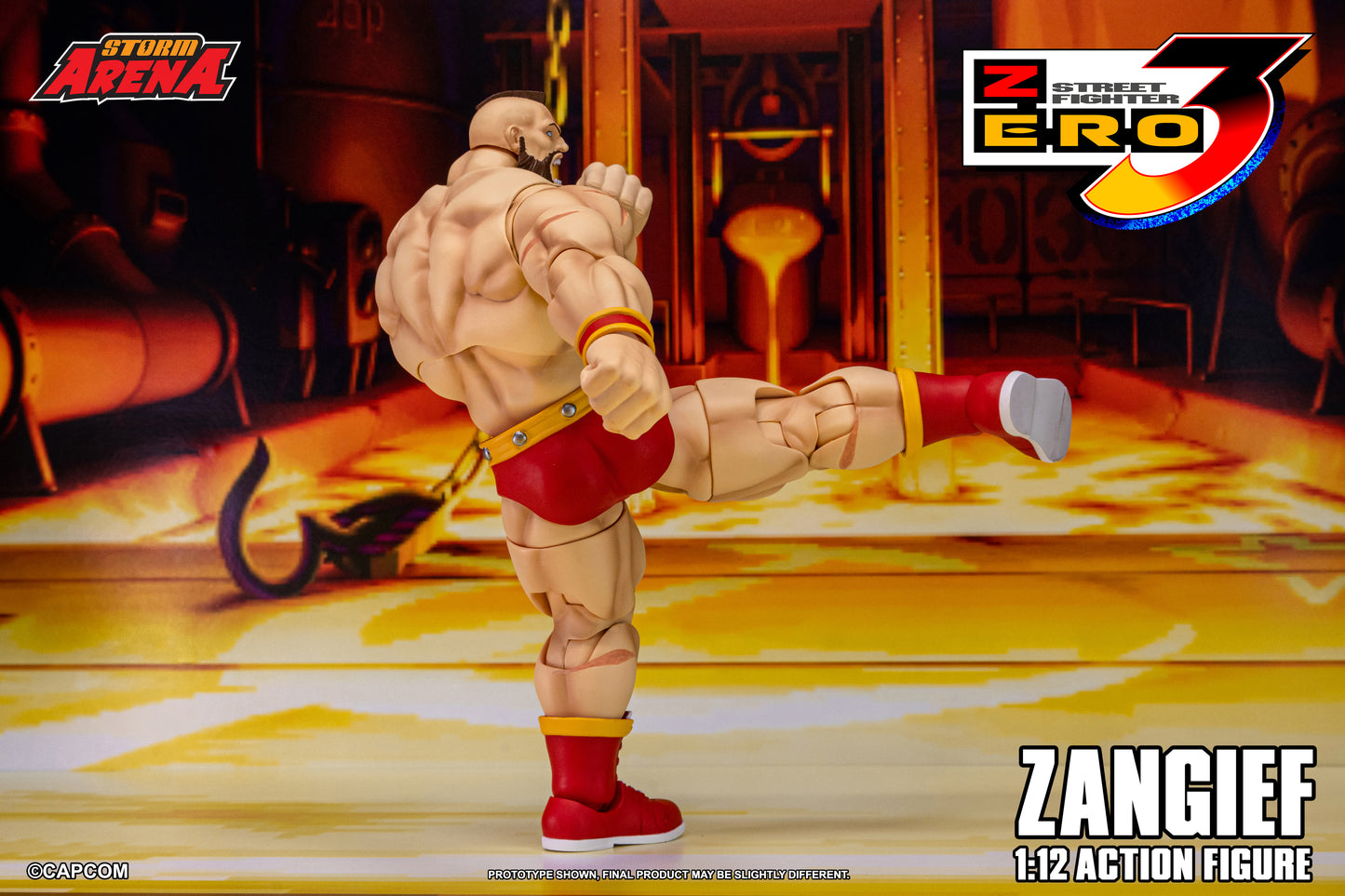 STREET FIGHTER ZERO 3 - ZANGIEF 1/12 Action Figure | ストームアリーナ ストリートファイターZERO3 ザンギエフ