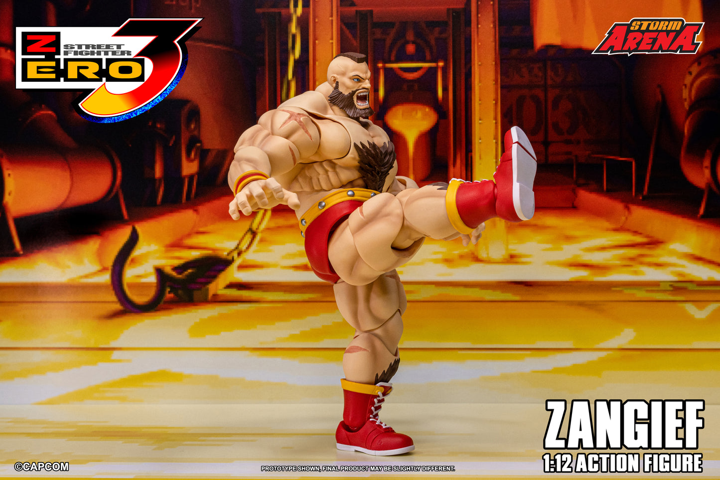 STREET FIGHTER ZERO 3 - ZANGIEF 1/12 Action Figure | ストームアリーナ ストリートファイターZERO3 ザンギエフ