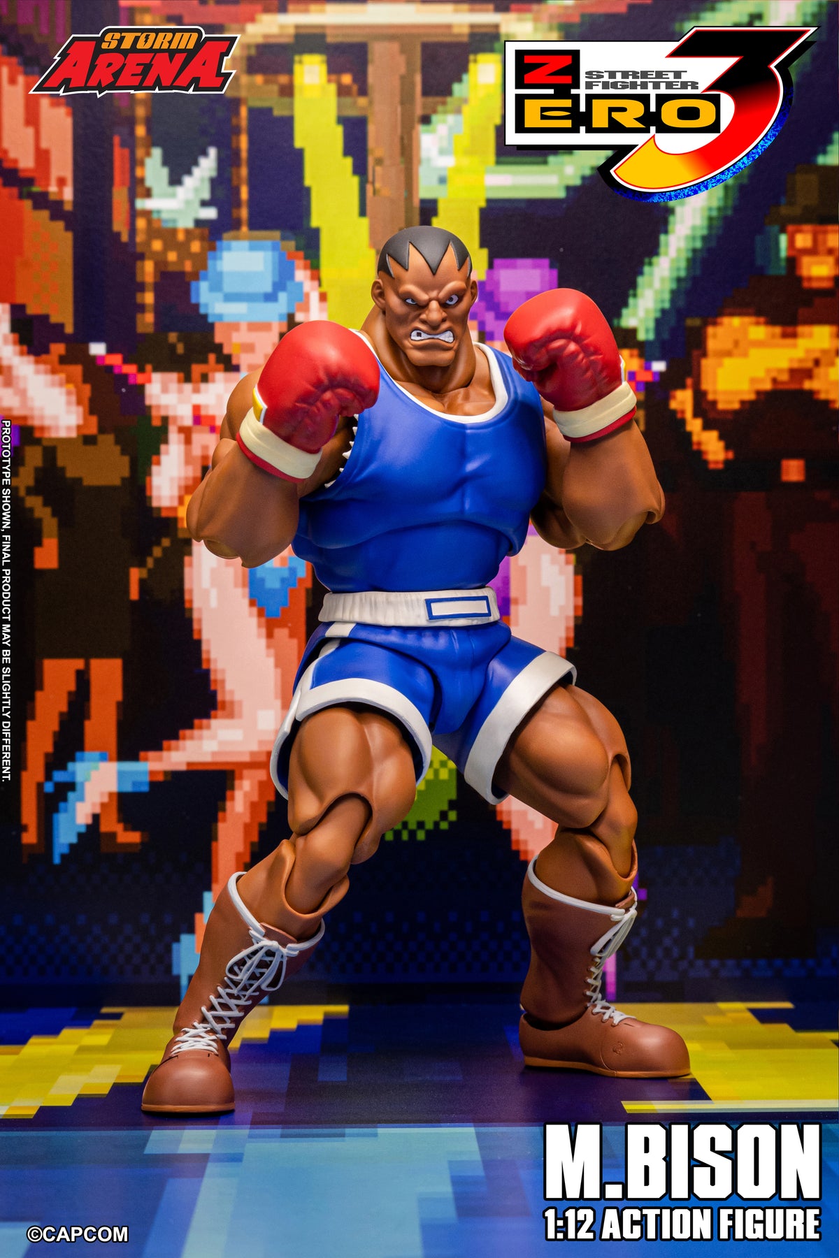 STREET FIGHTER ZERO 3 - M.BISON 1/12 Action Figure | ストームアリーナ ストリートファイターZERO3 M.バイソン
