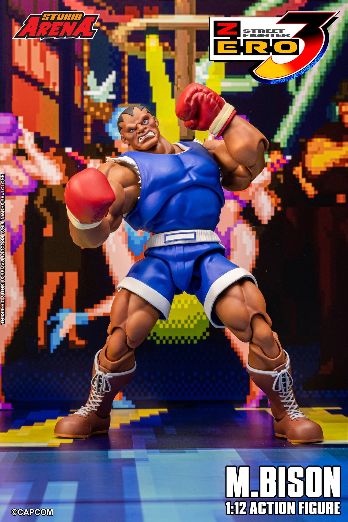 STREET FIGHTER ZERO 3 - M.BISON 1/12 Action Figure | ストームアリーナ ストリートファイターZERO3 M.バイソン