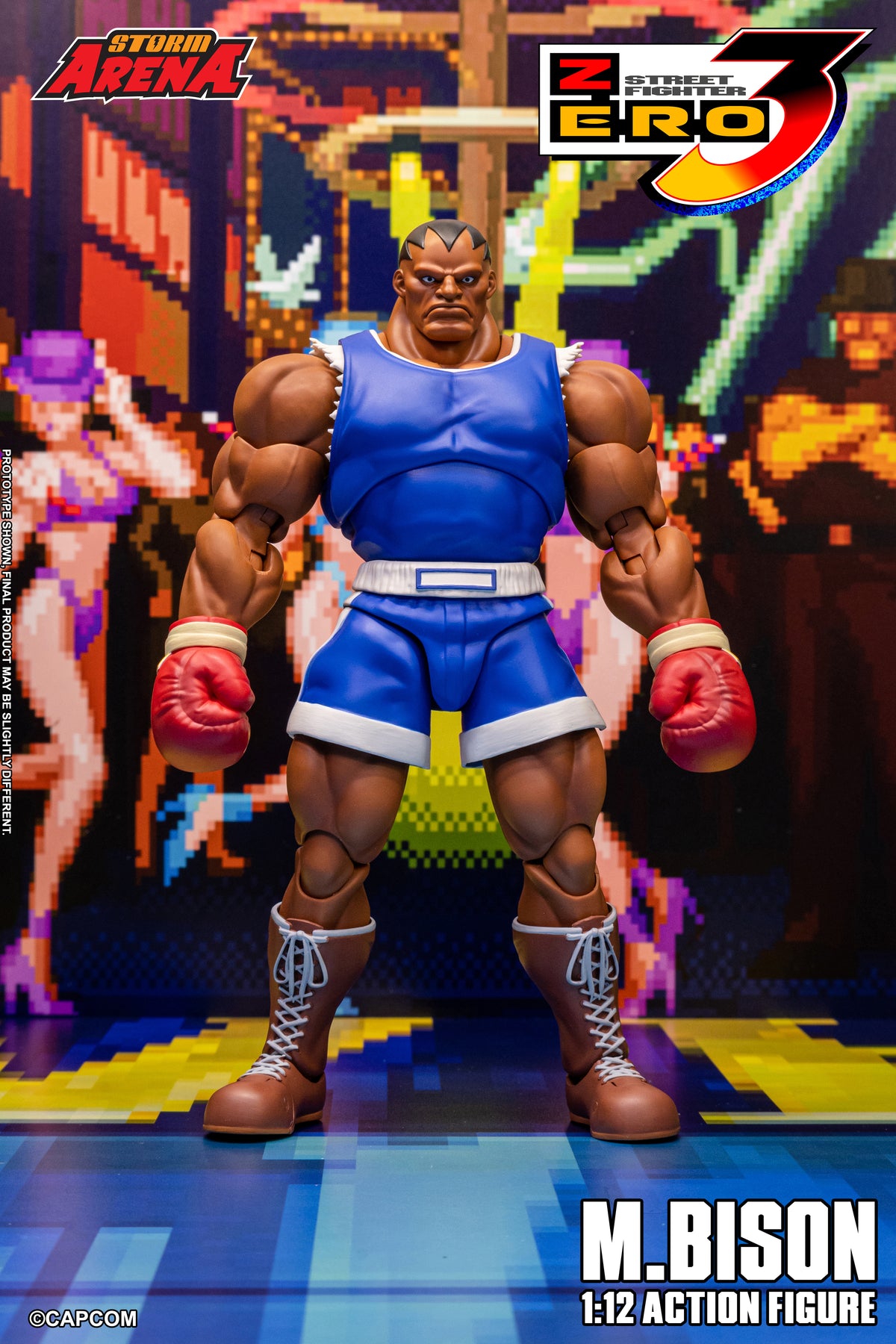 STREET FIGHTER ZERO 3 - M.BISON 1/12 Action Figure | ストームアリーナ ストリートファイターZERO3 M.バイソン