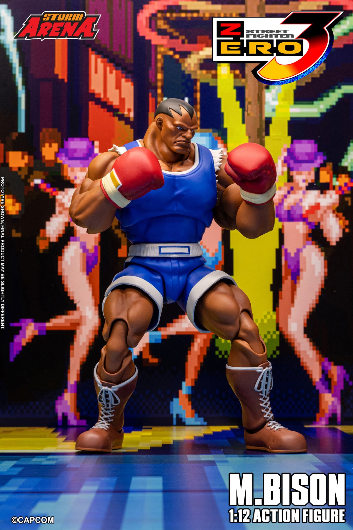 STREET FIGHTER ZERO 3 - M.BISON 1/12 Action Figure | ストームアリーナ ストリートファイターZERO3 M.バイソン