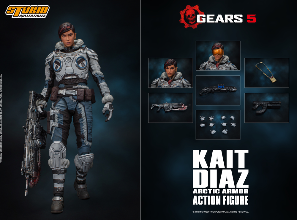 GEARS 5 - KAIT DIAZ ARCTIC ARMOR ACTION FIGURE  Gears 5 | (ギアーズ5) アクションフィギュア ケイト・ディアス アークティックアーマー